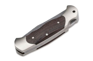 Image of Boker Scout Anniversary 150 Damascus Folding Knife, 3in, Chestnut Wood, Brown, 115120DAM
