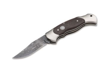 Image of Boker Scout Anniversary 150 Damascus Folding Knife, 3in, Chestnut Wood, Brown, 115120DAM