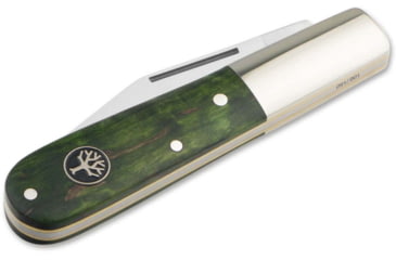 Image of Boker Solingen Barlow Folding Knife, 2.56in, 440C, Curly Birch Wood Green Handle, 118941