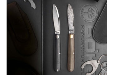 Image of Boker Solingen Barlow Prime EDC Folding Knife, 2.72in, Carbon Steel, Micarta Green Handle, 115942
