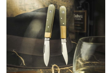 Image of Boker Solingen Barlow Prime Expedition Folding Knife, 2.72in, N690, Micarta, Brass Olive, 112942