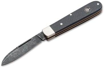 Image of Boker Solingen Barlow Prime Jute Folding Knife, 2.76in, O1, Micarta Black Handle, 114942