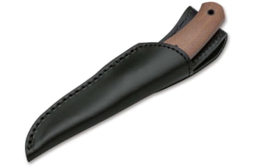 Image of Boker Solingen Boxer Fixed Blade Knife, 3.31in, N690, Micarta Brown Handle, 120503