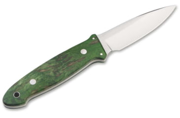 Image of Boker Solingen Cub Fixed Blade Knife, 3.78in, N690, Curly Birch Wood Green Handle, 128661