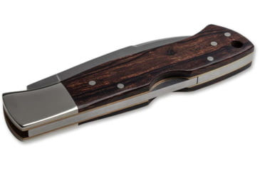 Image of Boker Solingen Mamba Spearpoint Folding Knife, 2.91in, N690, Desert Ironwood, Nickel Silver Brown Handle, 110822