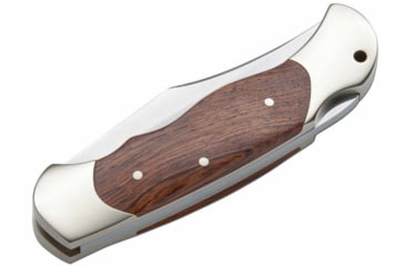 Image of Boker Solingen Optima Palisander Folding Knife, 3.54in, 440C, Nickel Silver, Rosewood Brown Handle, 113002