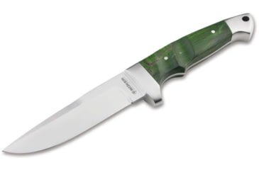 Image of Boker Solingen Vollintegral 2.0 Fixed Blade Knife, 4.61in, 440C, Curly Birch Wood Green Handle, 128585