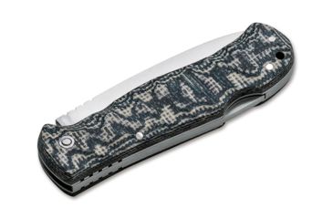 Image of Boker Spain Bushcraft Folder Granito Folding Knife, 3.7in, 12C27, Micarta, Uncoated, Grey, 01BO380
