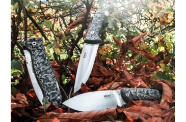 Image of Boker Spain Bushcraft Folder Granito Folding Knife, 3.7in, 12C27, Micarta, Uncoated, Grey, 01BO380