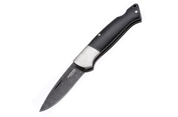 Image of Boker Special Run Davis Lockback Folding Knife, 3.5in Damascus Steel Drop Point, Grenadill Wood Handle, SS Bolster, Limited To 199 Units World Wide, Designed By Chad Nichols, Gift, 110625DAM