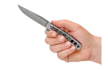 Image of Boker Urban Trapper Damascus Folding Knife, 3.4in, Damascus, Titanium, Uncoated, Grey, 01BO739DAM
