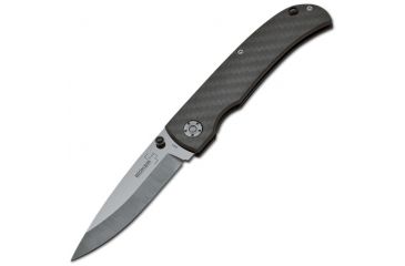 Image of DEMO, Boker Boker Plus Anti-Grav B-01BO036 Folding Knife, 3.3 in, Ceramic, Carbon Fiber, Gray, 01BO036-DEMO