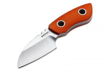 Image of Boker USA Boker Special Run Pry-Mate 3V  Fixed Blade Knife,3.3in CPM-3V Steel Blade,G-10 Orange Handle 120514