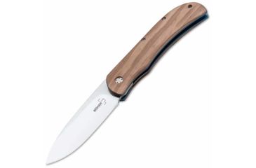 Image of Boker USA Exskelibur I Folding Knife,3.5in 440C,Olive Wood Handle B-01BO038