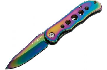 Image of Boker USA Magnum Heavy Rainbow Folding Knife,3.5in 440 Stainless Steel Blade,Aluminum Handle 01SC908