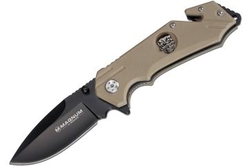 Image of Boker USA Magnum Skull Folding Knife,3in 440 Stainless Steel Blade,G10 Handle 01RY078