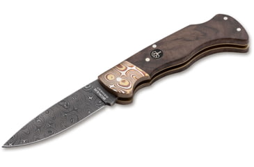 Image of Boker USA Mokume Damascus Walnut Knife, Brown, Small, 110166DAM