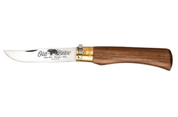 Image of Boker USA Old Bear XL Folding Knife,4in,AISI 420 Steel,Standard Edge,Satin,Walnut Handle, 01OB005