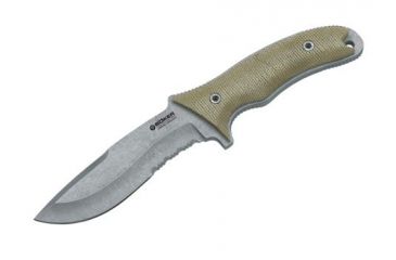 Image of Boker USA Orca Gen 2 Outdoor Fixed Blade Tactical Knife, Serrated Blade, Micarta Handle w/ Sheath 120595