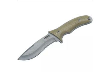 Image of Boker USA Orca Gen 2 Tactical Knife, Serrated Blade, Micarta Handle w/ Sheath 120595