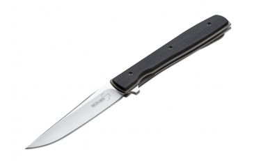 Image of Boker Plus Brad Zinker Urban Trapper Folding Knife,3.42in VG10 Steel Blade, Black G10 Handle 01BO732