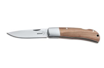 Image of Boker USA Plus Lockback Olive Folding Knife,2.875in 440C Steel Blade,Olive Wood Handle 01BO184