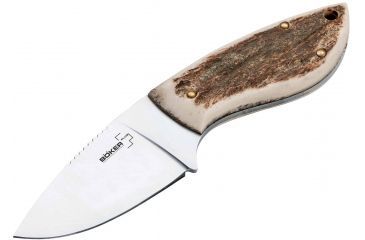 Image of Boker USA Plus Stag Companion Fixed Blade Knife,3in 440C Stainless Steel Blade,Stag Handle 02BO529
