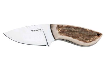 Image of Boker USA Plus Stag Companion Fixed Blade Knife,3in 440C Stainless Steel Blade,Stag Handle 02BO529