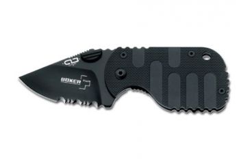 Image of Boker USA Plus Subcom Folding Carry Knife, Black Blade, Black Handle 01BO586