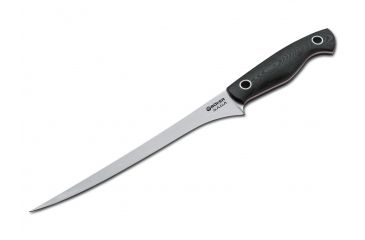 Image of Boker USA Saga Fillet Knife,7.75in Satin 440C Steel Blade,Black G10 Handle 131482