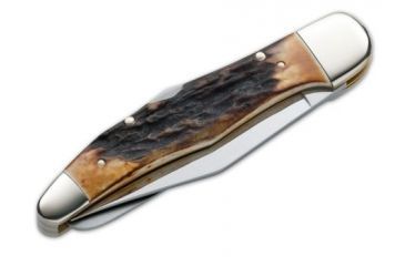 Image of Boker USA Stag Double Lock  Folding Knife w/ Sheath 114021S