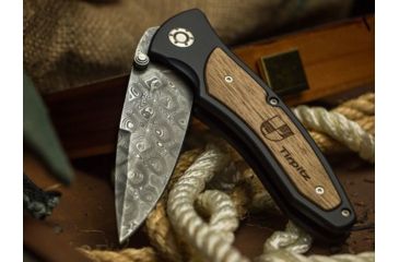 Image of Boker USA Tirpitz Damascus Folding Knife 110190DAM