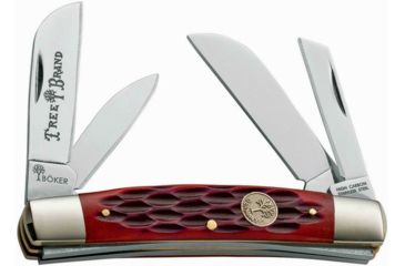 Image of Boker USA Traditional Series Congress Jigged Knife, Red, Small, 110745