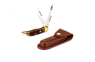 Image of Boker USA Traditional Series Hunter Blade, Jigged Brown Bone Handle, 5.25 in. Closed BO02492