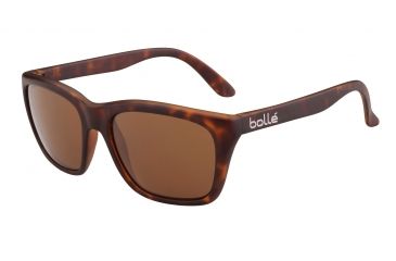 Image of Bolle 527 Sunglasses,Matte Tortoise Frame,TLB Dark Square Lens 12060