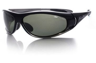 Image of Bolle Snakes Spiral Sunglasses 10421 D Smoke Frame Polarized Axis Lens