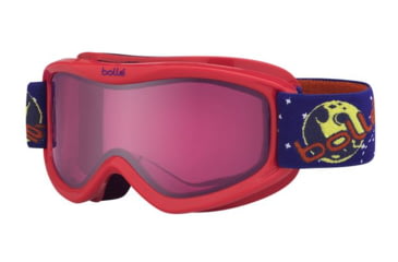 Image of Bolle AMP Ski/Snowboard Goggles,Red Rocket Frame,Vermillon Lens 21370