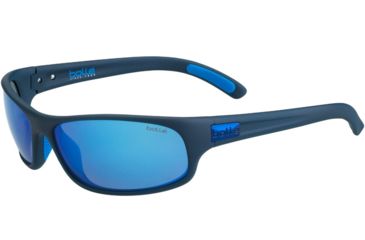 Image of Bolle Anaconda Progressive Prescription Sunglasses, Matte Mono Blue Frame, Polarized, 12446PR
