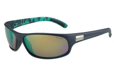 Image of Bolle Anaconda Progressive Prescription Sunglasses, Matte Blue/Green Frame, 12081PR