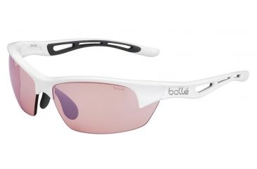 Image of Bolle Bolt S Single Vision Prescription Sunglasses, Shiny White Frame-11780SV