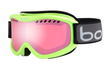 Image of Bolle Carve Ski/Snowboard Goggles,Shiny Green Frame,Vermillon Gun Lens 21265