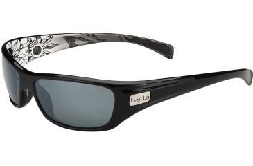 Image of Bolle Copperhead Sunglasses, Polarized TNS Gun Oleo AF, Shiny Black/Silver 11783