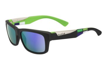 Image of Bolle Jude Single Vision Prescription Sunglasses, Matte Black / Square Frame-11954SV