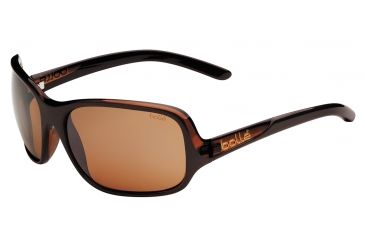 Image of Bolle Kassia Single Vision Prescription Sunglasses, Shiny Chocolate/Translucent Frame-11750SV