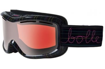 Image of Bolle Monarch Ski/Snowboard Goggles, Threadstripe Frame, Vermillon Gun Lens 20651