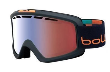Image of Bolle Nova II Ski/Snowboard Goggles,Matte Blue and Orange Frame,Photochromic Modulator Vermillon Blue Lens 21332