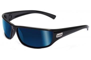 Image of Bolle Python Single Vision Prescription Sunglasses - Shiny Black Frame 11333RX
