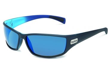 Image of Bolle Python Single Vision Prescription Sunglasses - Matte Black/Blue Frame 11693RX