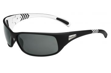 Image of Bolle Recoil Single Vision Prescription Sunglasses, Matte Black / White Frame-11808SV