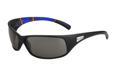 Image of Bolle Recoil Single Vision Prescription Sunglasses, Recoil Matte Blue / Stripes Frame-11966SV